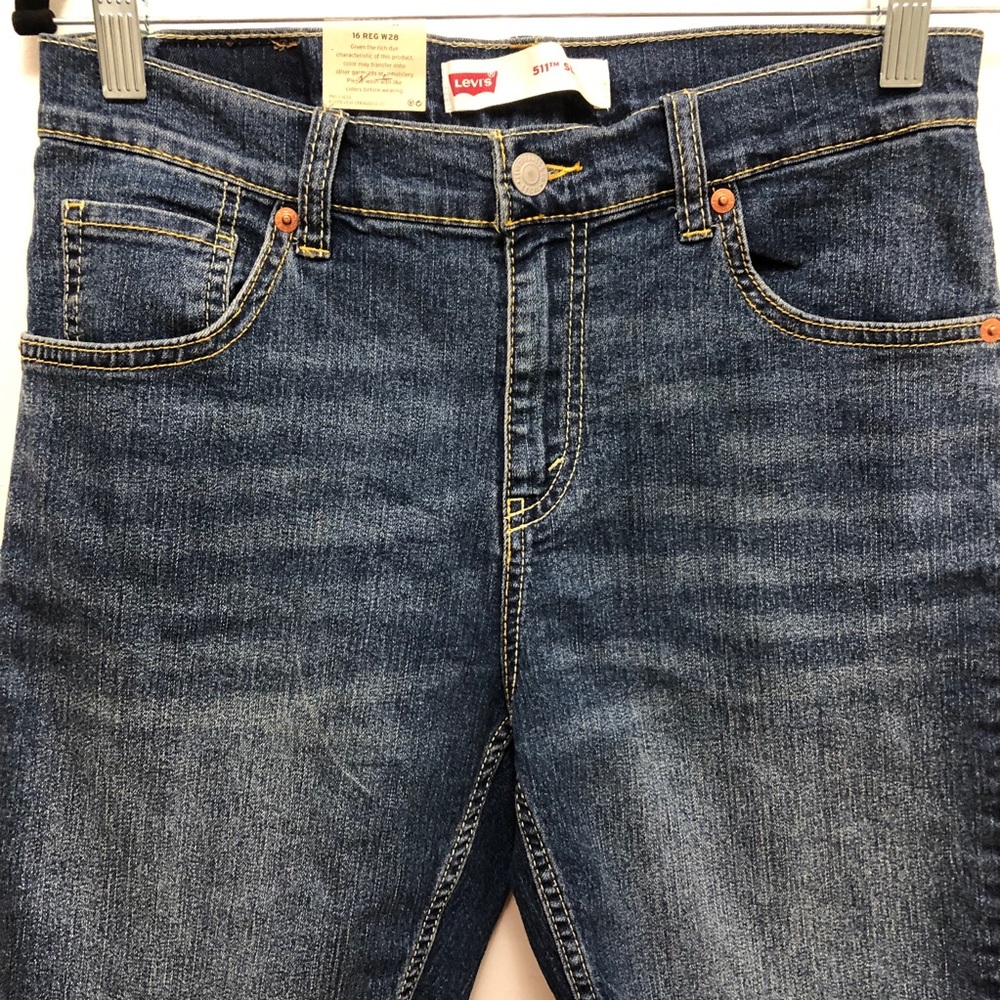Levi’s 511 Slim Cut-Off Raw Edge Jean Shorts-New With Tags - Picture 3 of 11